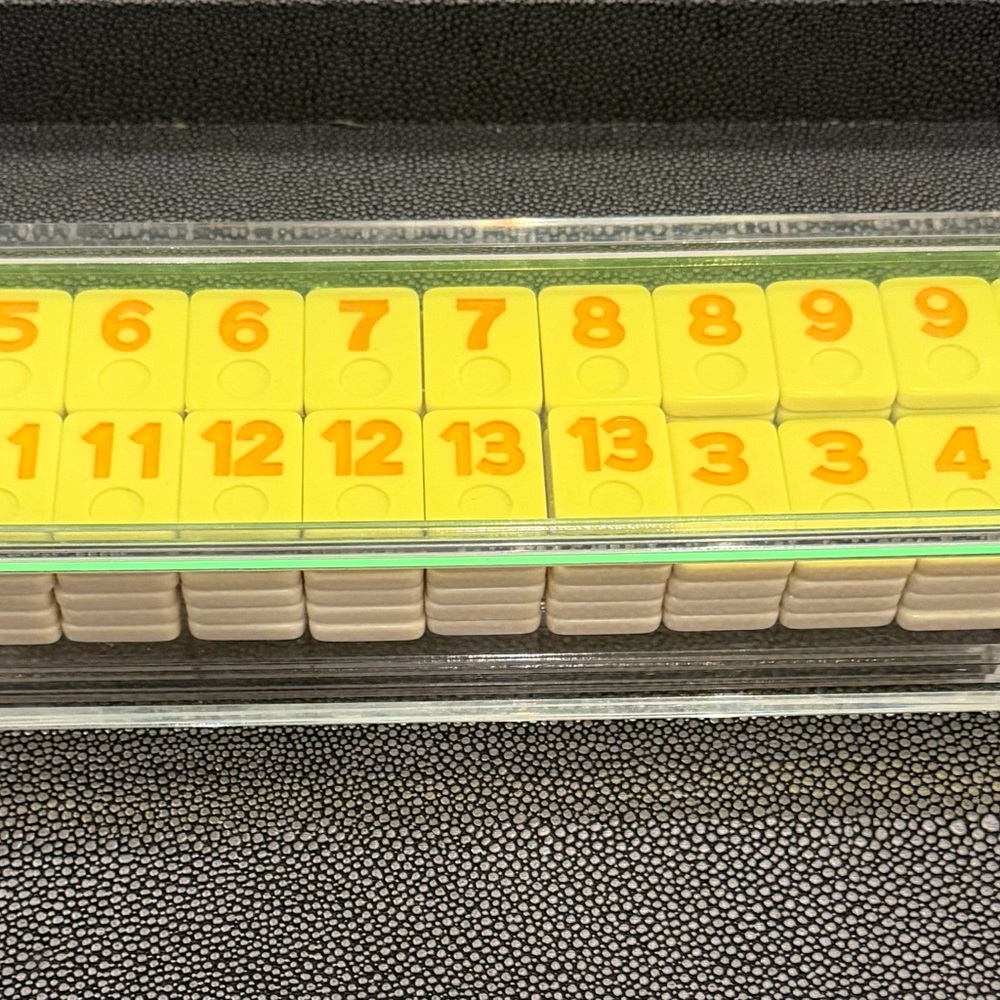 Modern Lucite Rummikub Tile Set - Picture 3 of 5